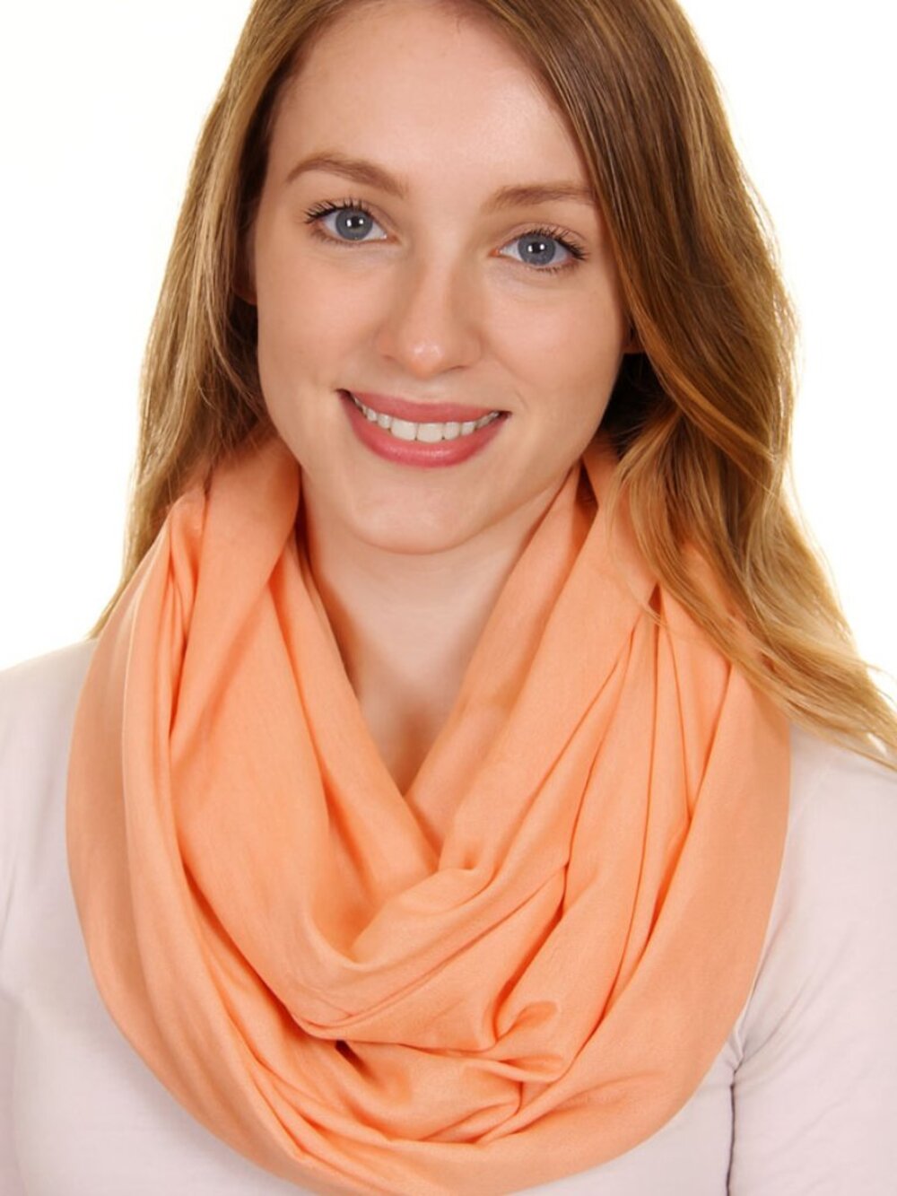 Do Everything in Love Basic Soft Jersey Solid Color Soft Infinity Loop Scarf